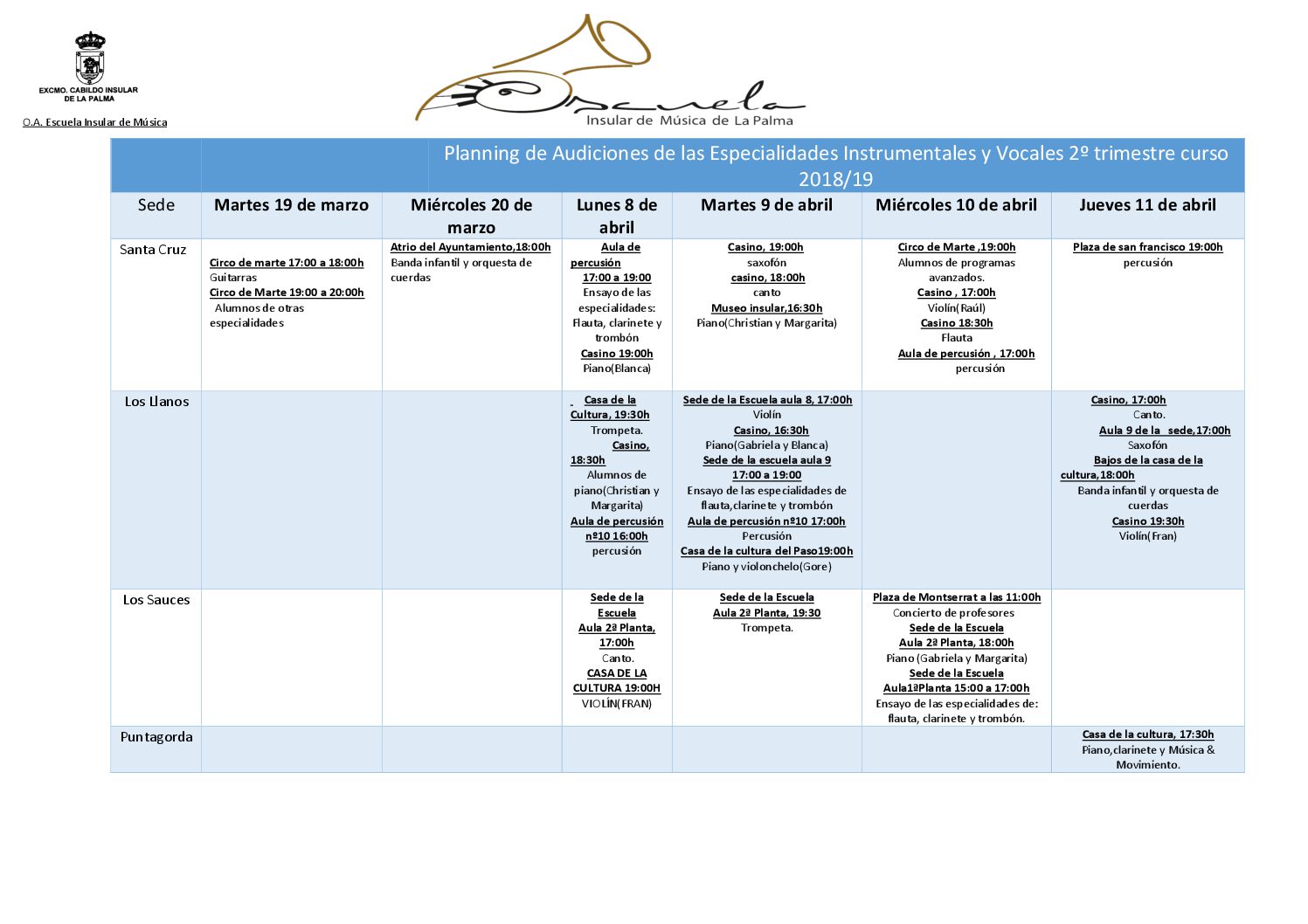 Y se aproxima nuestra «SEMANA CULTURAL»